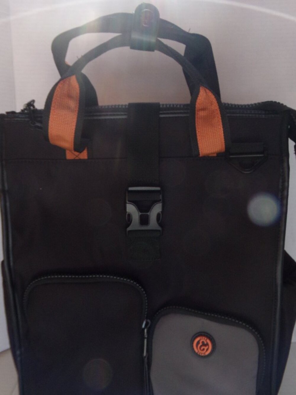 New Without Tags Joan & David Backpack Tote Canvas Lots Of Pockets - Picture 2 of 15